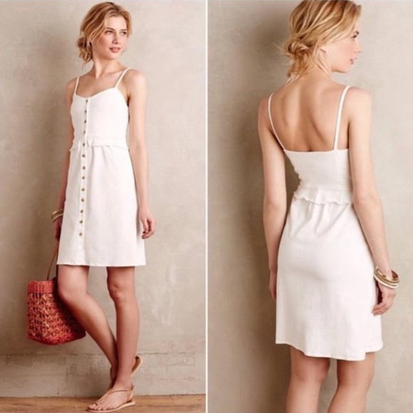 Loup White Denim Dress - Picture 1 of 5